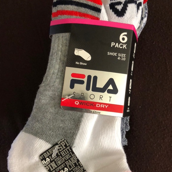 fila quick dry socks